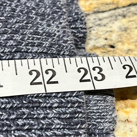 LL BEAN Blue Full Zip Sweater Cardigan Sz M Men's Jacket Marled Cotton  Casual - Picture 12 of 14